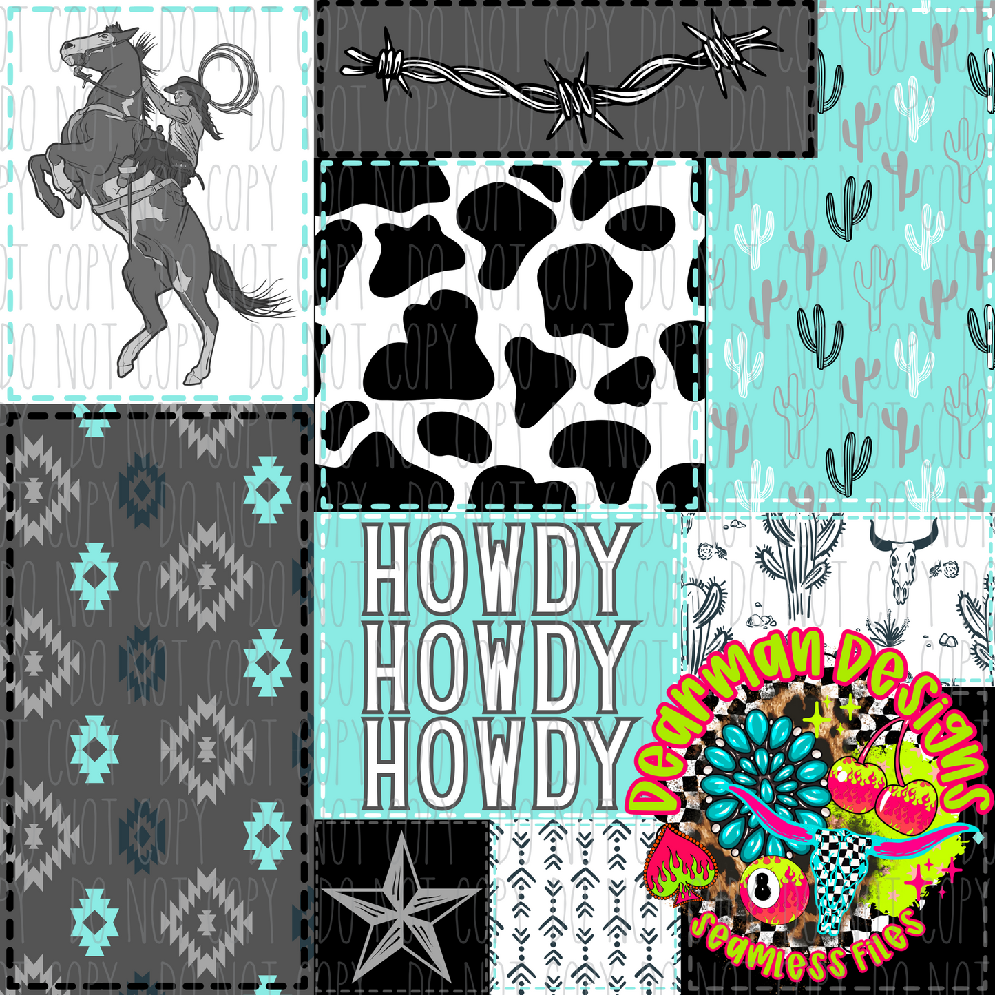 Howdy Howdy Howdy Teal
