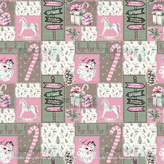 Santa’s coming to town (pink)