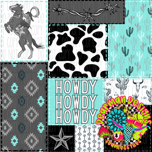 Howdy Howdy Howdy Teal