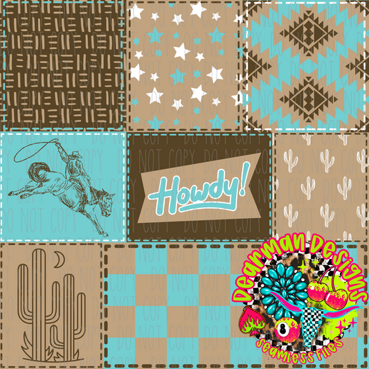 Blue/brown Howdy