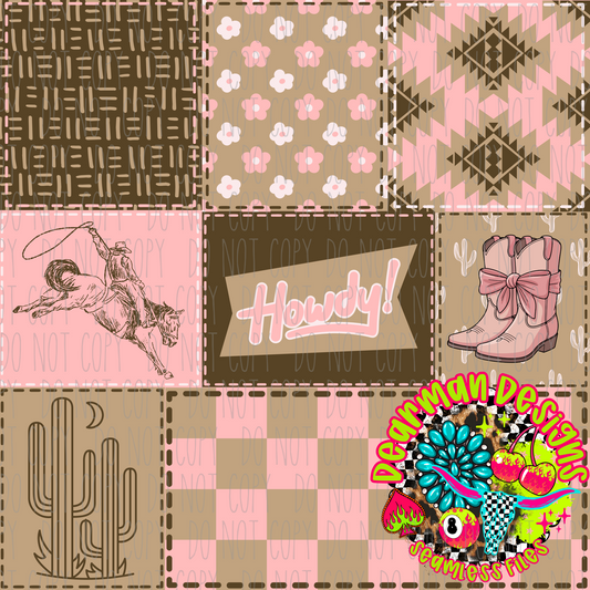 Pink/brown Howdy